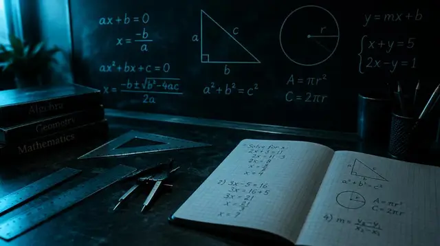 Illustration for the study skills guide "Weak at Maths? A Rebuild Plan From Class 9 Basics" — Jenedu study and career resources for students in Pakistan